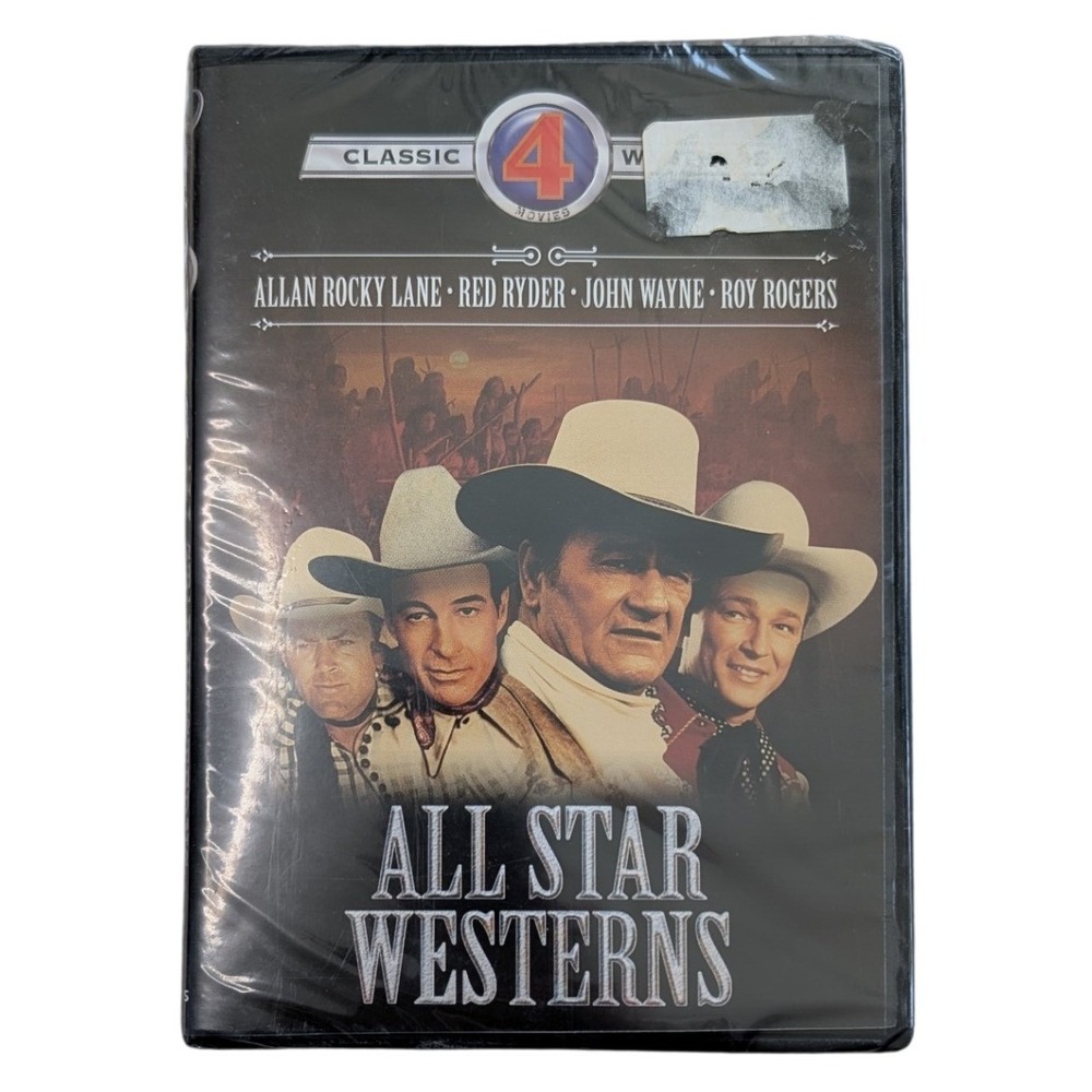 Sealed All Star Westerns DVD Allan Rocky Lane Red Ryder‎ John Wayne Roy Rogers